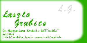 laszlo grubits business card